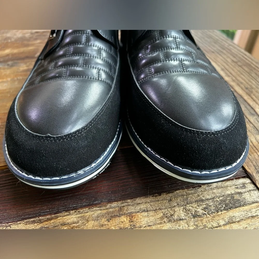 GATSBY Oxford Derby Leather Lace Up Black Men's Size 17 US 52 EU. NWOT (…